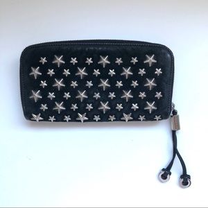 Jimmy Choo 🖤 Star Embellished Continental Wallet